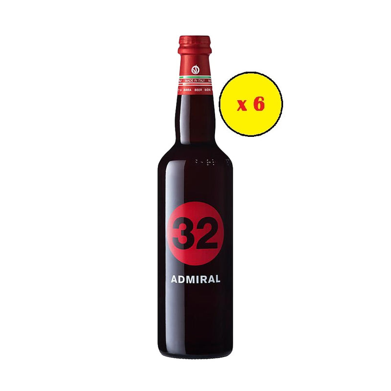 32 VIA DEI BIRRAI ADMIRAL BIRRA ROSSA DOPPIO MALTO (6 x 750mℓ)