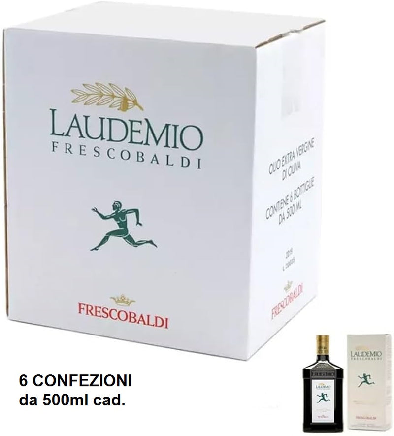 FRESCOBALDI LAUDEMIO HARVEST 2025 EXTRA VIRGIN OLIVE OIL PACK OF 6 BOTTLES x 500mℓ