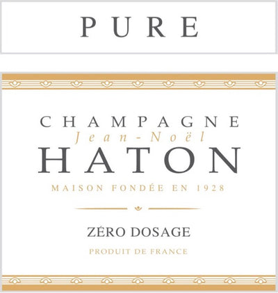 JEAN NOEL HATON CHAMPAGNE PURE DOSAGE ZERO GIFT BOX 750mℓ