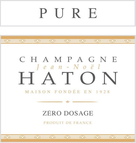 JEAN NOEL HATON CHAMPAGNE PURE DOSAGE ZERO GIFT BOX 750mℓ