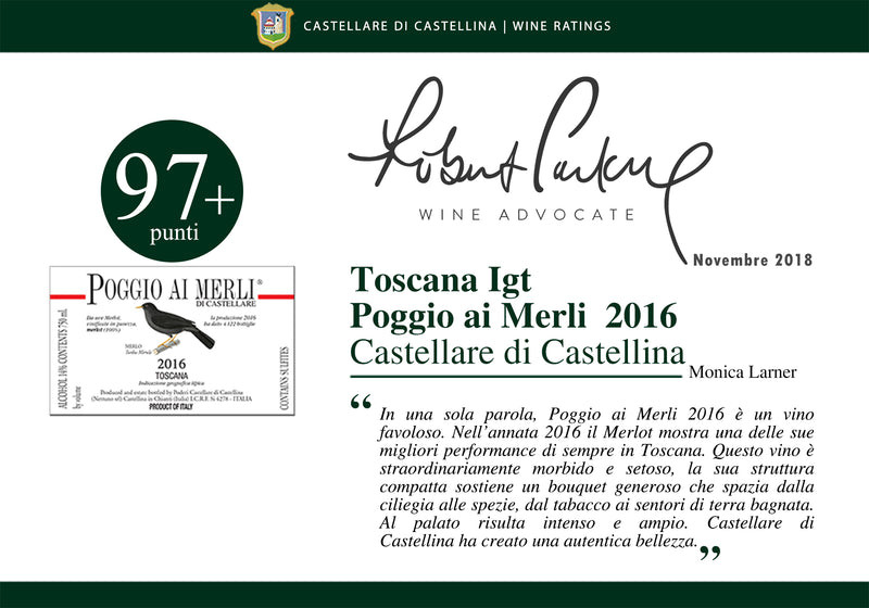 CASTELLARE DI CASTELLINA POGGIO AI MERLI 2020 TOSCANA IGT 750mℓ