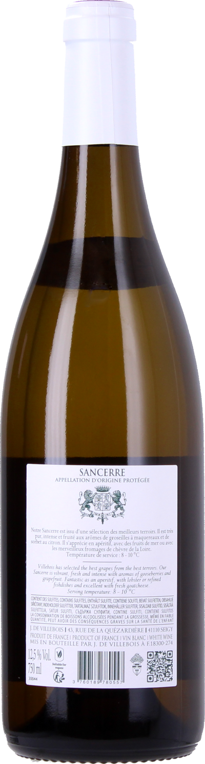 DOMAINE J. DE VILLEBOIS SANCERRE BLANC AOP 750mℓ