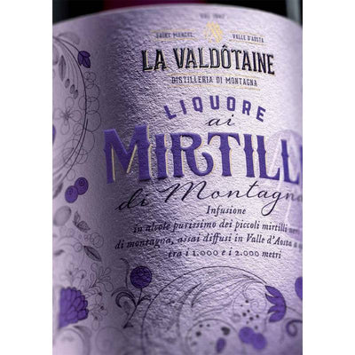 LA VALDÔTAINE LIQUORE AI MIRTILLI DI MONTAGNA VALLE D'AOSTA GIFT BOX 700mℓ