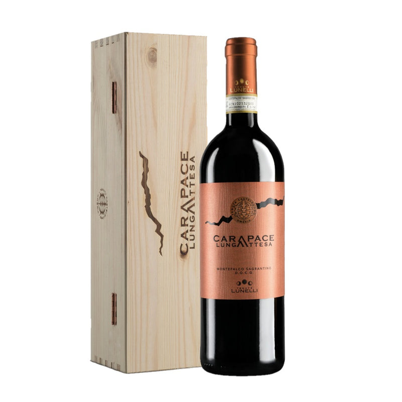 TENUTA CASTELBUONO CARAPACE LUNGA ATTESA MONTEFALCO SAGRANTINO DOCG BOX IN LEGNO 750mℓ